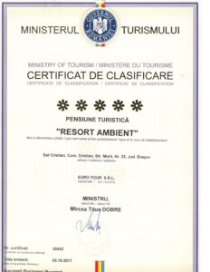 Classification certificate